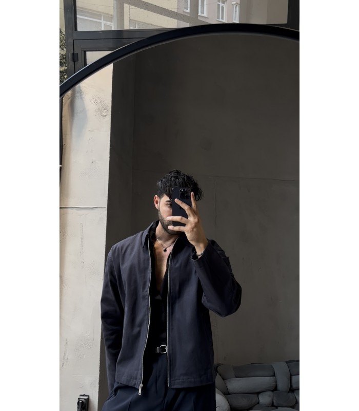 OVERSİZE FERMUAR DETAYLI CEKET