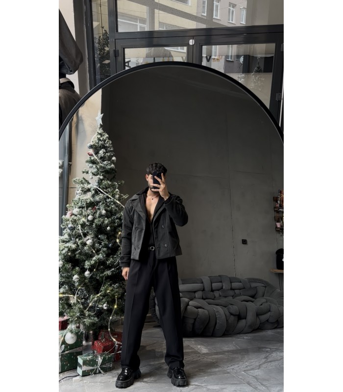 CROP KESİM OVERSİZE CEKET