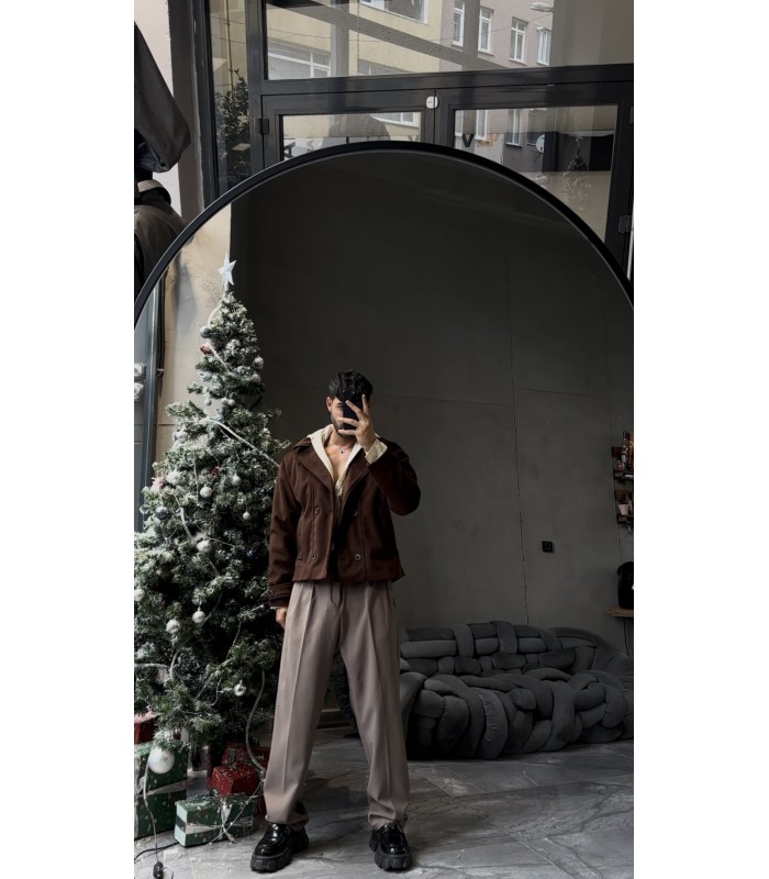 CROP KESİM OVERSİZE CEKET