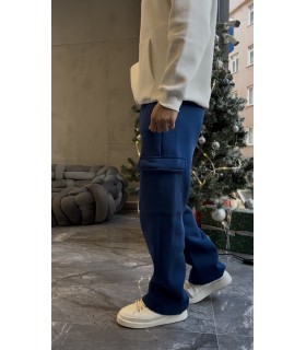 BAGGY YAN CEP DETAYLI 3 İPLİK EŞOFMAN