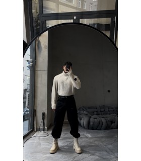 ZANE FERMUAR DETAYLI OVERSİZE KAZAK