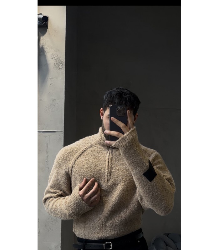 ZANE FERMUAR DETAYLI OVERSİZE KAZAK