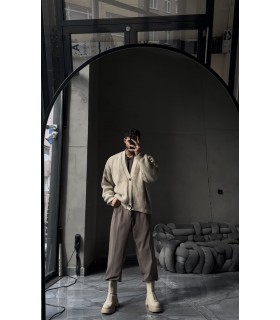 ÖZEL OVERSİZE TASARIM  DÜĞME DETAYLI HIRKA