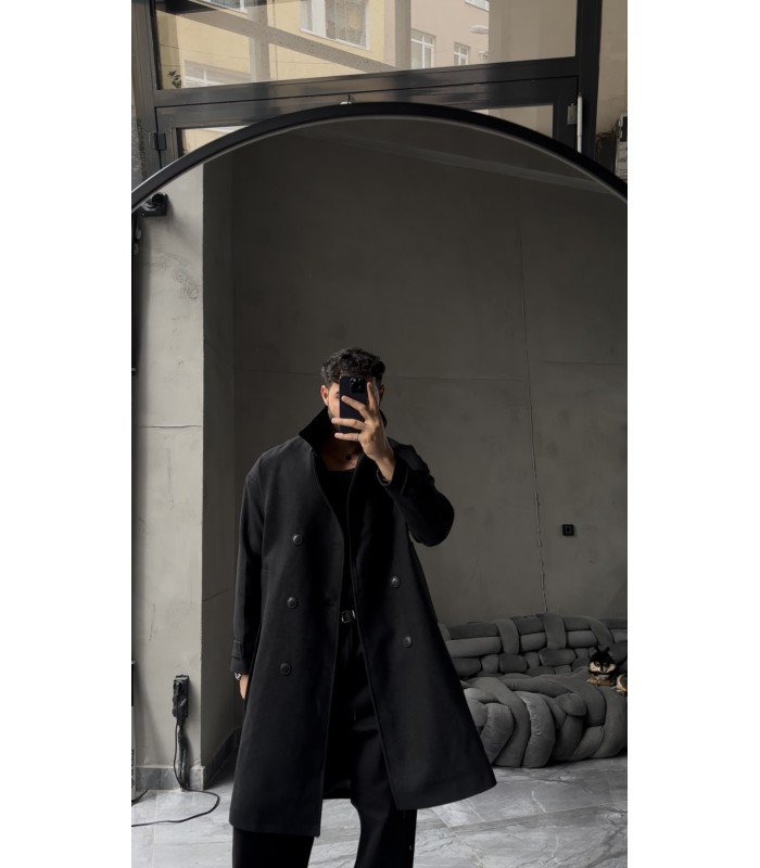 OVERSİZE KEMER DETAYLI KABAN