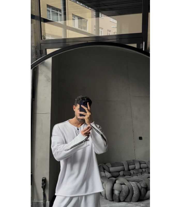 ÖZEL TASARIM YANDAN FERMUAR DETAYLI EŞOFMAN TAKIM