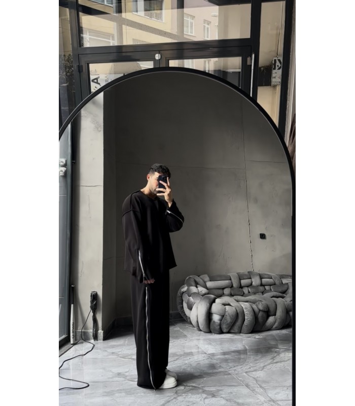 ÖZEL TASARIM YANDAN FERMUAR DETAYLI EŞOFMAN TAKIM