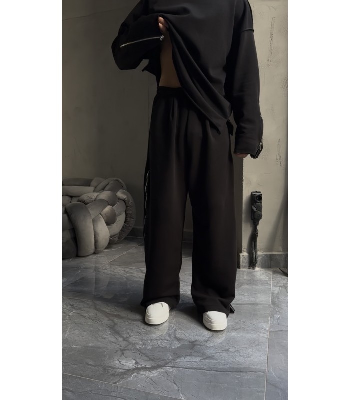 ÖZEL TASARIM YANDAN FERMUAR DETAYLI EŞOFMAN