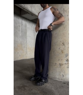 BAGGY LİKRALI KUMAŞ PANTOLON