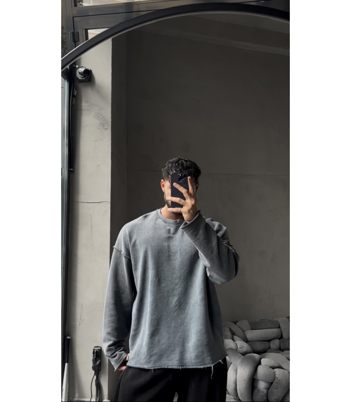 YIKAMA KUMAŞ OVERSİZE SWEATSHIRT