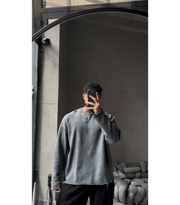 YIKAMA KUMAŞ OVERSİZE SWEATSHIRT
