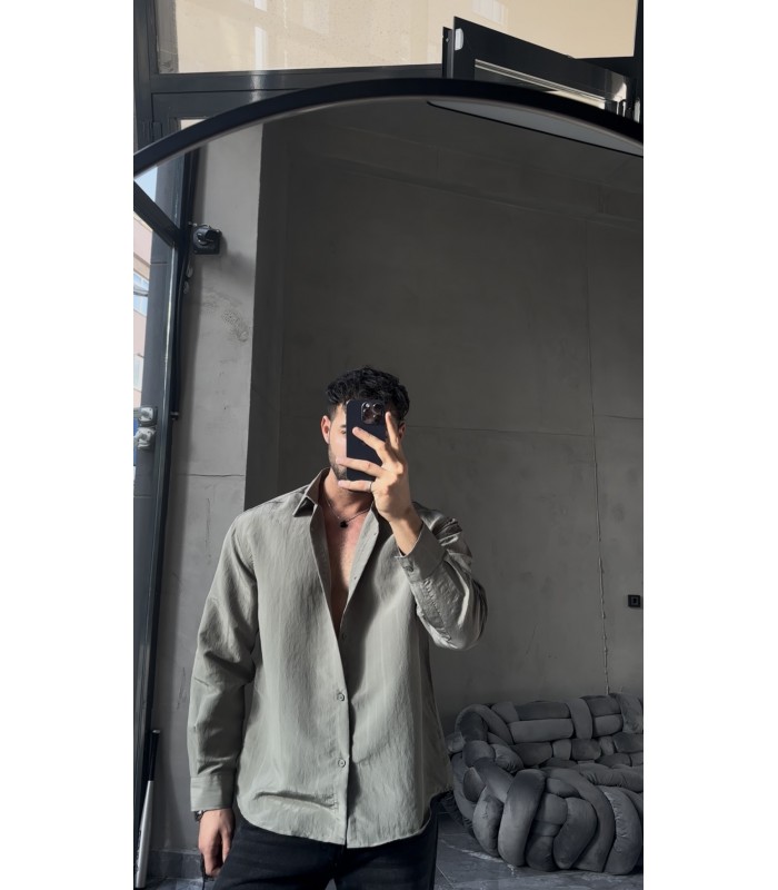 OVERSİZE TENSEL KUMAŞ  YENİ SEZON GÖMLEK