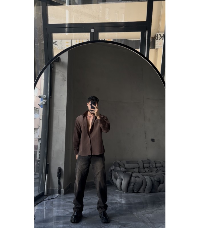 OVERSİZE TENSEL KUMAŞ  YENİ SEZON GÖMLEK