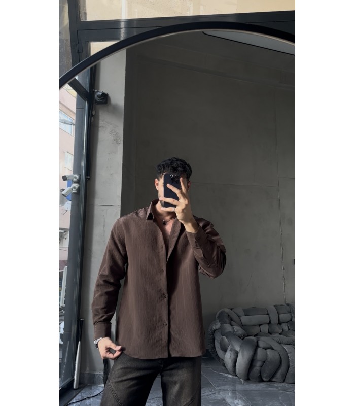 OVERSİZE TENSEL KUMAŞ  YENİ SEZON GÖMLEK