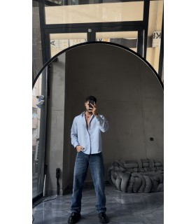 OVERSİZE TENSEL KUMAŞ  YENİ SEZON GÖMLEK