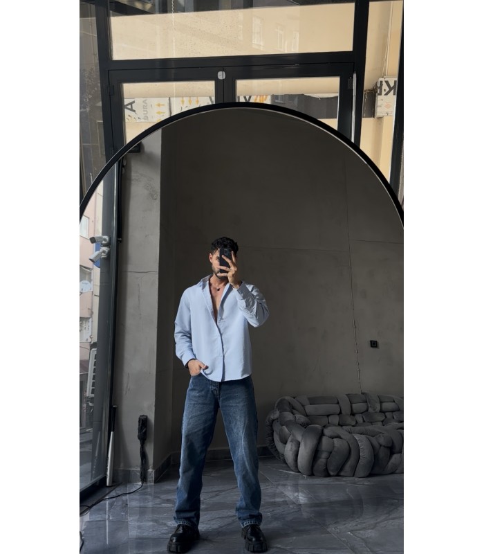 OVERSİZE TENSEL KUMAŞ  YENİ SEZON GÖMLEK