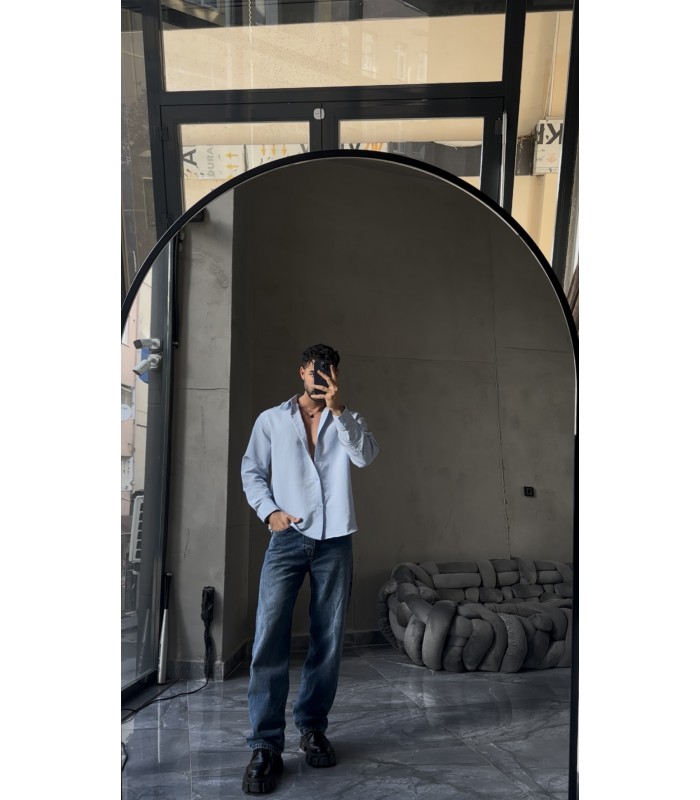 OVERSİZE TENSEL KUMAŞ  YENİ SEZON GÖMLEK