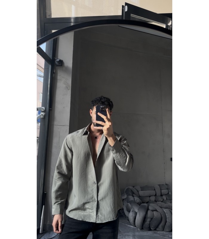 OVERSİZE TENSEL KUMAŞ  YENİ SEZON GÖMLEK