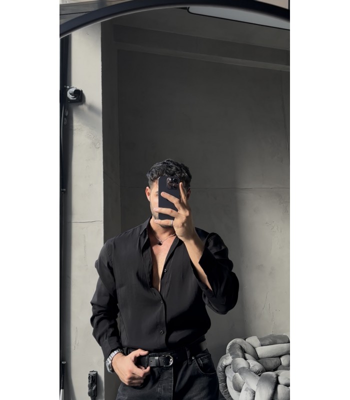 OVERSİZE AYROBİN KUMAŞ GÖMLEK