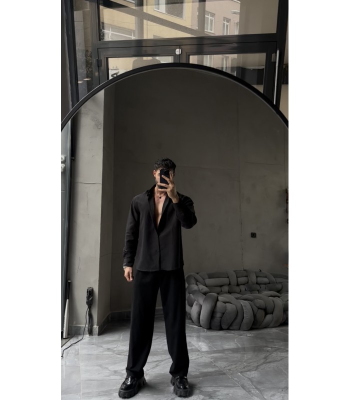 OVERSİZE TENSEL KUMAŞ  YENİ SEZON GÖMLEK