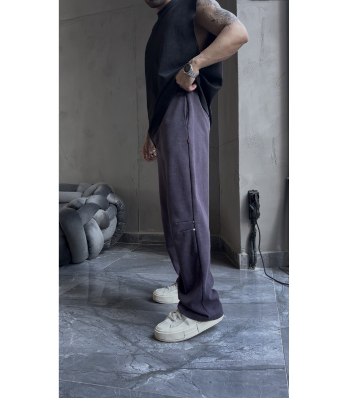 BAGGY YAN ÖZEL DESEN DETAYLI EŞOFMAN