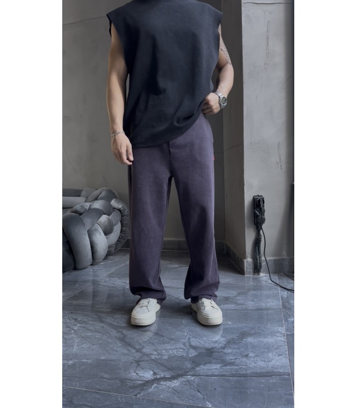 BAGGY YAN ÖZEL DESEN DETAYLI EŞOFMAN