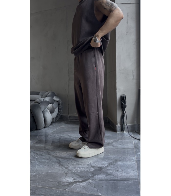 BAGGY YAN ÖZEL DESEN DETAYLI EŞOFMAN