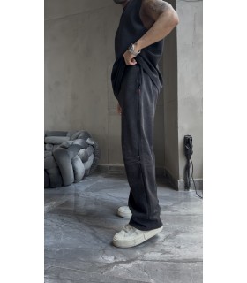 BAGGY YAN ÖZEL DESEN DETAYLI EŞOFMAN