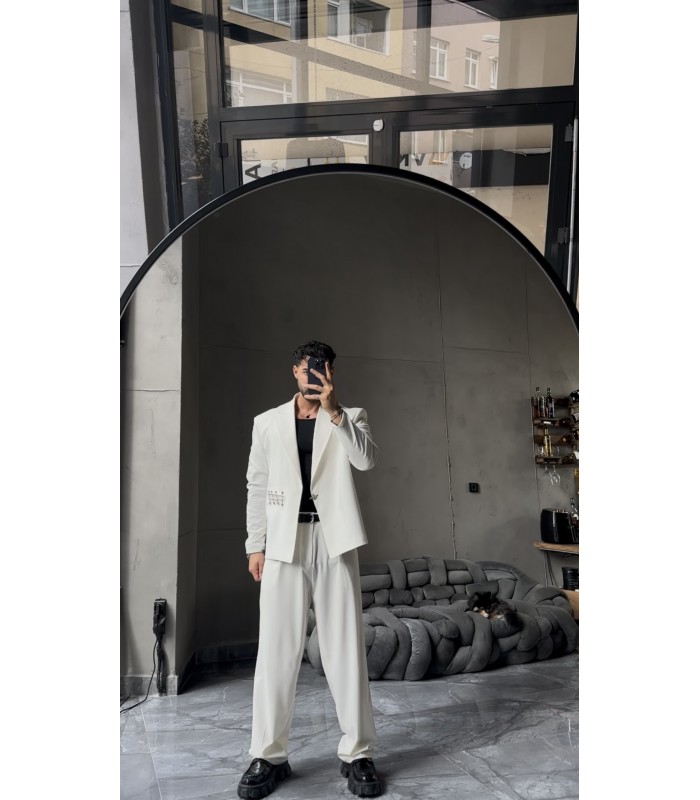 ÖZEL TASARIM OVERSİZE YANDAN KANCA DETAYLI TAKIM