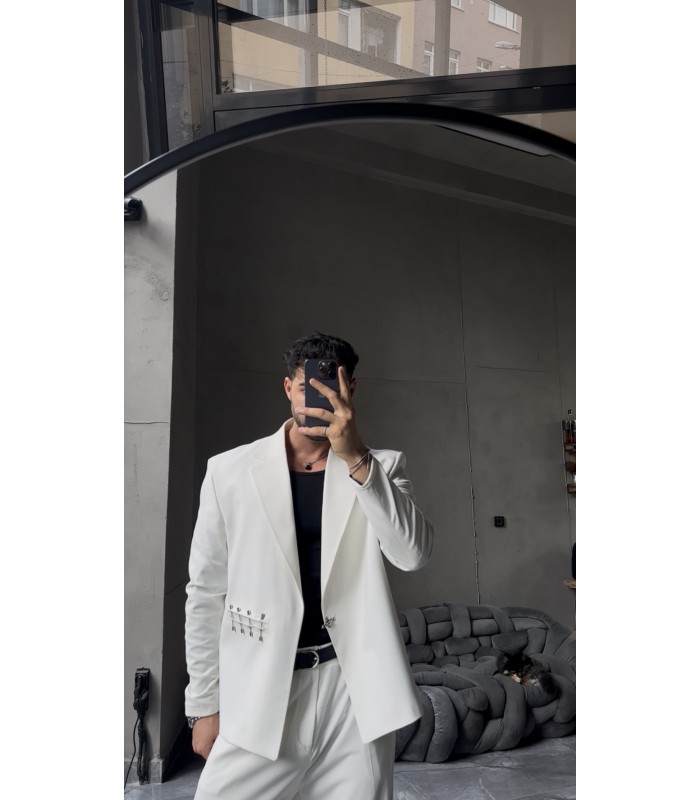 ÖZEL TASARIM OVERSİZE YANDAN KANCA DETAYLI TAKIM