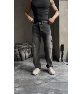 BAGGY YENİ SEZON YANDAN CEP DETAYLI JEAN PANTALON