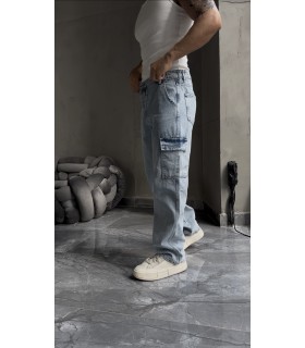 BAGGY YENİ SEZON YANDAN CEP DETAYLI JEAN PANTALON