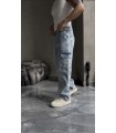 BAGGY YENİ SEZON YANDAN CEP DETAYLI JEAN PANTALON