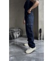 BAGGY YENİ SEZON YANDAN CEP DETAYLI JEAN PANTALON