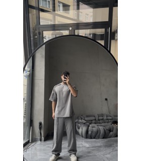 YIKAMA KUMAŞ ARKA BASKI DETAYLI EŞOFMAN TAKIM