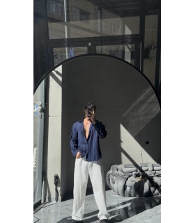 ÖZEL İNCE MODAL KUMAŞ OVERSİZE GÖMLEK