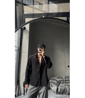 ÖZEL İNCE MODAL KUMAŞ OVERSİZE GÖMLEK