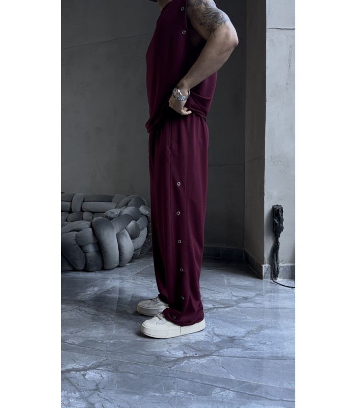 ÖZEL TASARIM OVERSİZE YAN KUŞ GÖZÜ DETAYLI  EŞOFMAN TAKIM