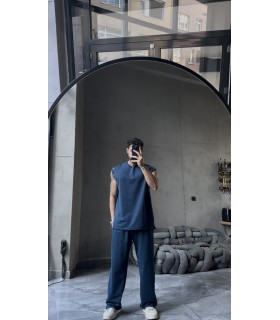 ÖZEL TASARIM OVERSİZE YAN KUŞ GÖZÜ DETAYLI  EŞOFMAN TAKIM