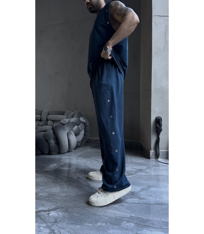 ÖZEL TASARIM OVERSİZE YAN KUŞ GÖZÜ DETAYLI  EŞOFMAN TAKIM