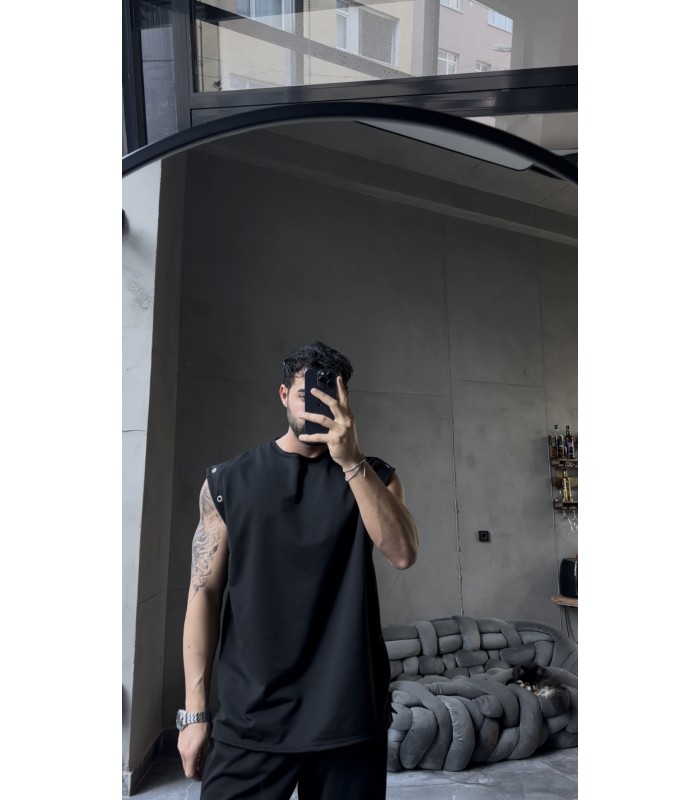 ÖZEL TASARIM OVERSİZE YAN KUŞ GÖZÜ DETAYLI  EŞOFMAN TAKIM