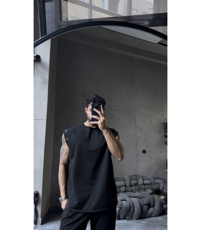 ÖZEL TASARIM OVERSİZE YAN KUŞ GÖZÜ DETAYLI  EŞOFMAN TAKIM