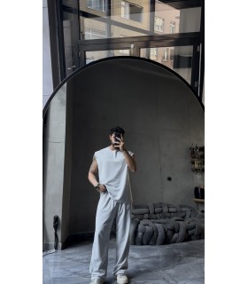 ÖZEL TASARIM OVERSİZE YAN KUŞ GÖZÜ DETAYLI  EŞOFMAN TAKIM