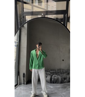 OVERSİZE YENİ SEZON KETEN GÖMLEK