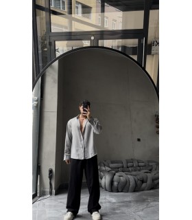 OVERSİZE YENİ SEZON KETEN GÖMLEK