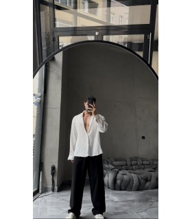 OVERSİZE YENİ SEZON MODAL KUMAŞ GÖMLEK