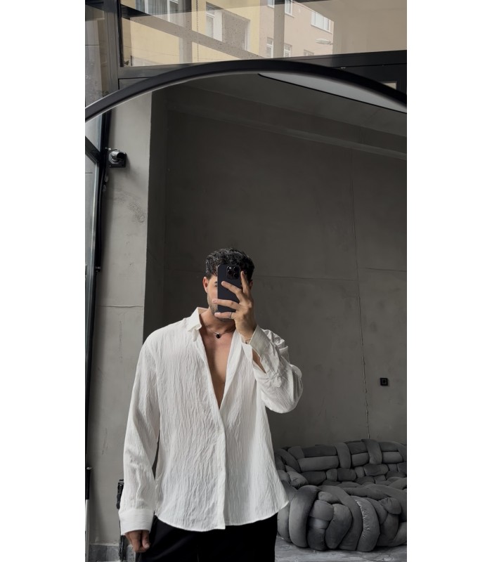 OVERSİZE YENİ SEZON MODAL KUMAŞ GÖMLEK