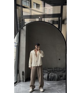 OVERSİZE YENİ SEZON KETEN GÖMLEK