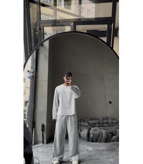 ÖZEL TASARIM YANDAN FERMUAR DETAYLI EŞOFMAN TAKIM