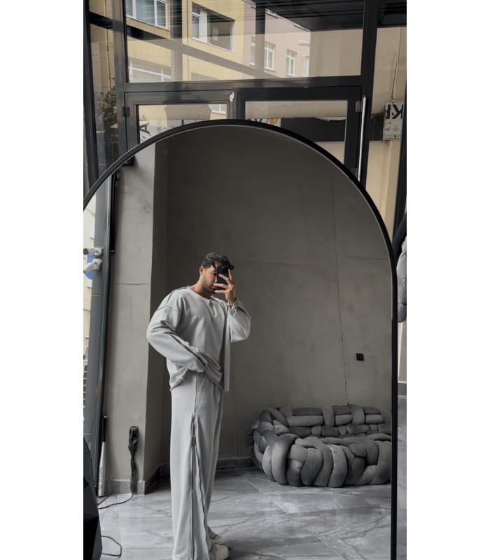 ÖZEL TASARIM YANDAN FERMUAR DETAYLI EŞOFMAN TAKIM