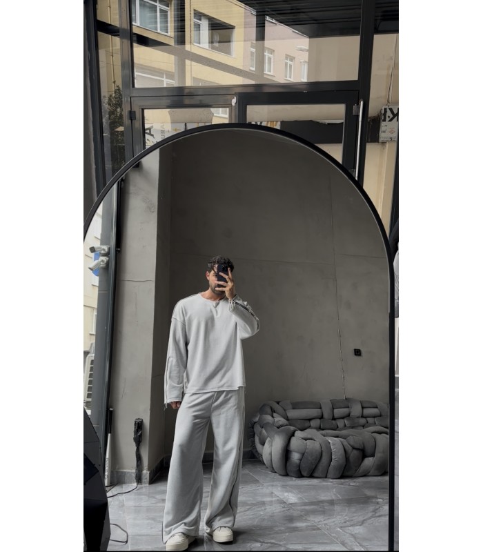 ÖZEL TASARIM YANDAN FERMUAR DETAYLI EŞOFMAN TAKIM